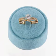 ست حلقه و پشت حلقه زنانه ژوپینگ کد AAE344