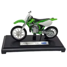 ماکت موتور بازی ناب سل مدل کاوازاکی ولی فلزی اسپرت کد KAWASAKI KX250 NAAB001 با قابلیت جک، چرخ و فرمان متحرک