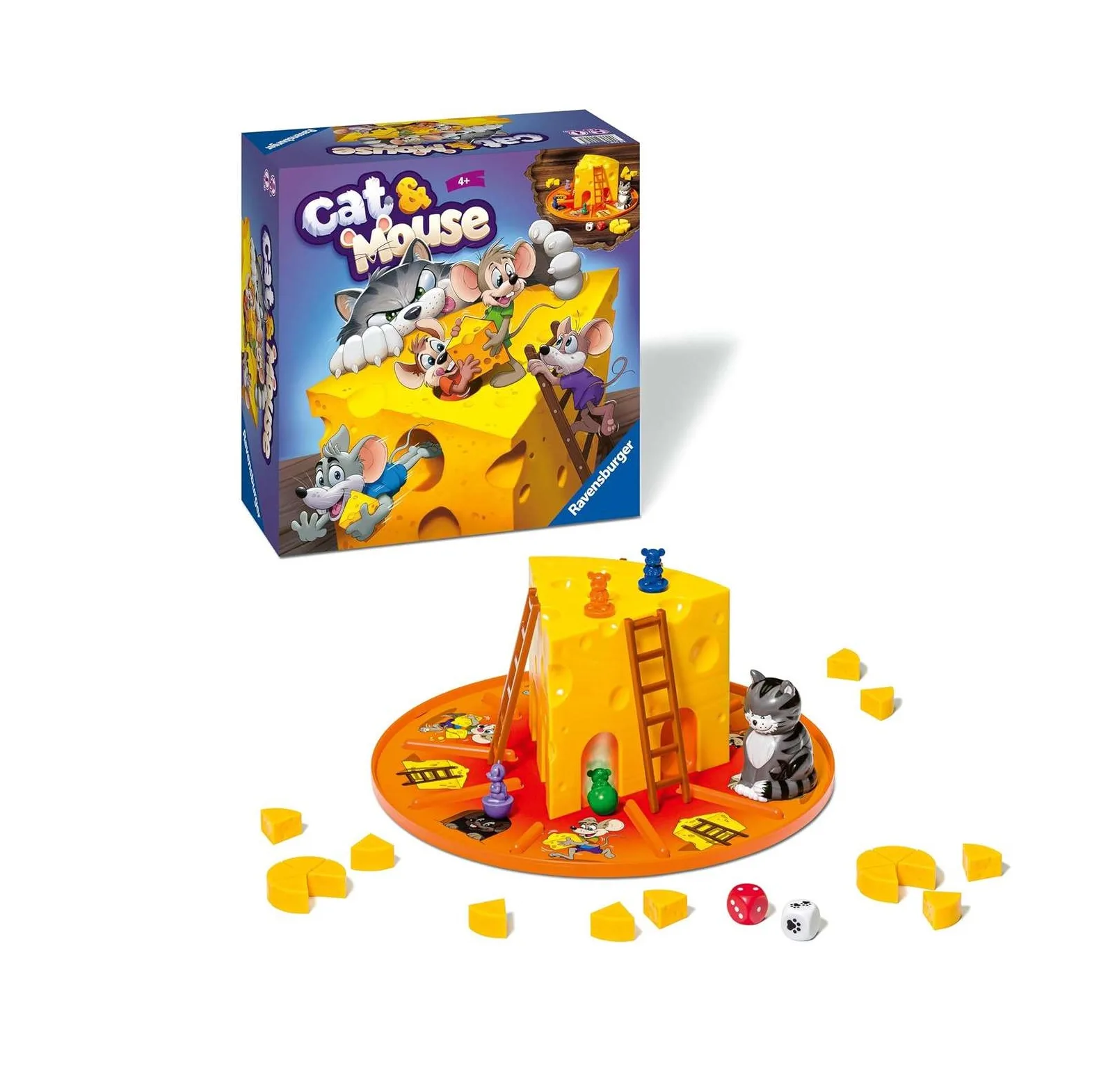 بازی فکری راونزبرگر مدل Cat And Mouse کد 24558 مناسب برای 4 سال به بالا