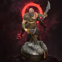 فیگور کراتوس مدل God of War طرح Battle Ready ارتفاع ۱۸ سانتیمتر