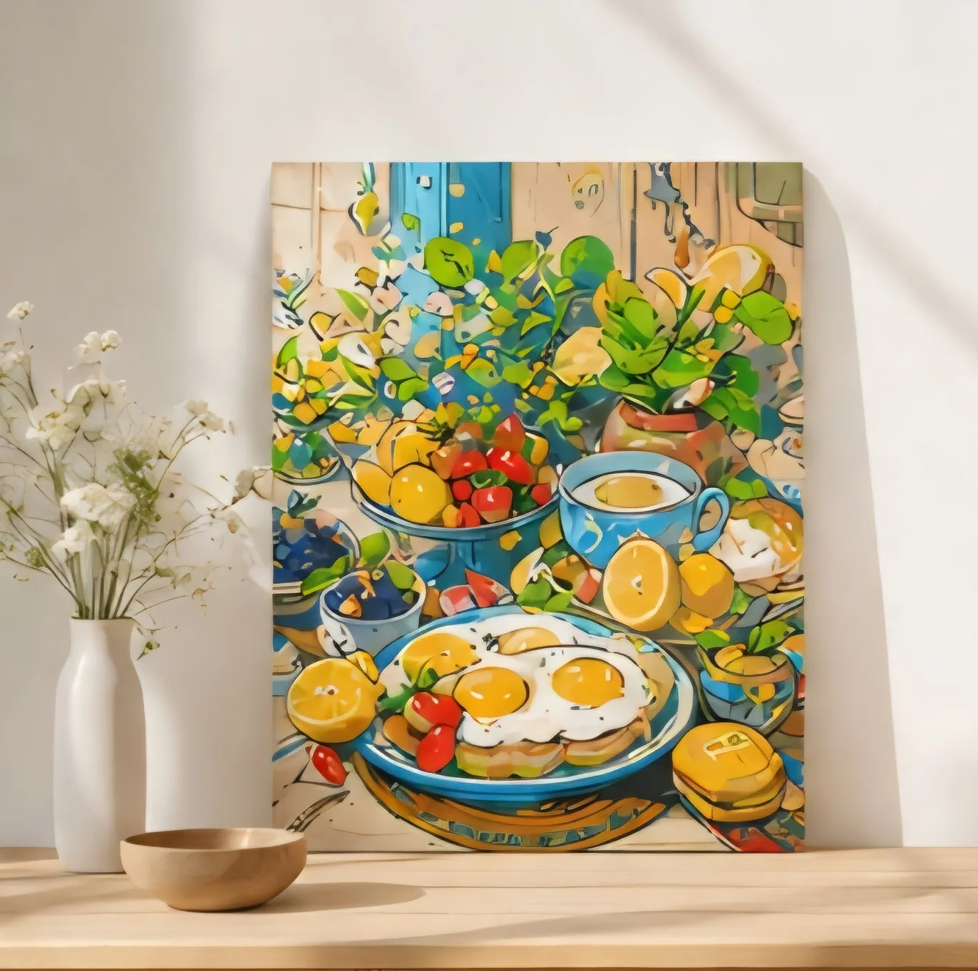 بازی آموزشی مدل تابلو نقاشی و رنگ آمیزی طرح طعم صبح
