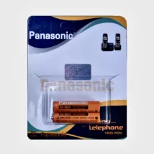 باتری نیم قلمی قابل شارژ تلفن پاناسونیک مدل HHR-4MRT/2BM بسته 2 عددی