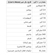 قارچ یال شیر خشک آران - 50 گرم