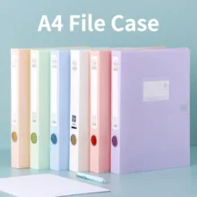 پوشه دکمه‌دار مدل File Case macaron سایز A4
