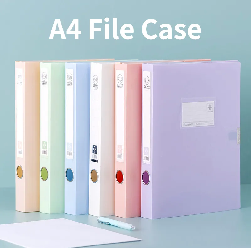 پوشه دکمهدار مدل File Case macaron سایز A4