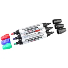 ماژیک وایت برد مدل double color کد 007 بسته 2 عددی