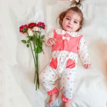 سرهمی آستین بلند نوزادی دخترانه کد 430