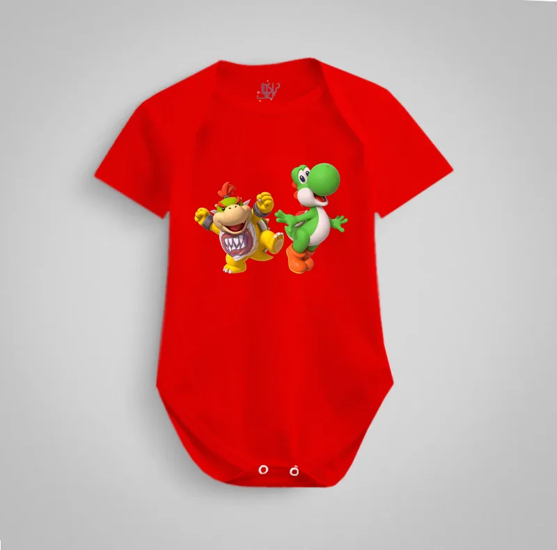 بادی آستین کوتاه نوزادی نیل کوک مدل Mario R&Y مجموعه 3 عددی