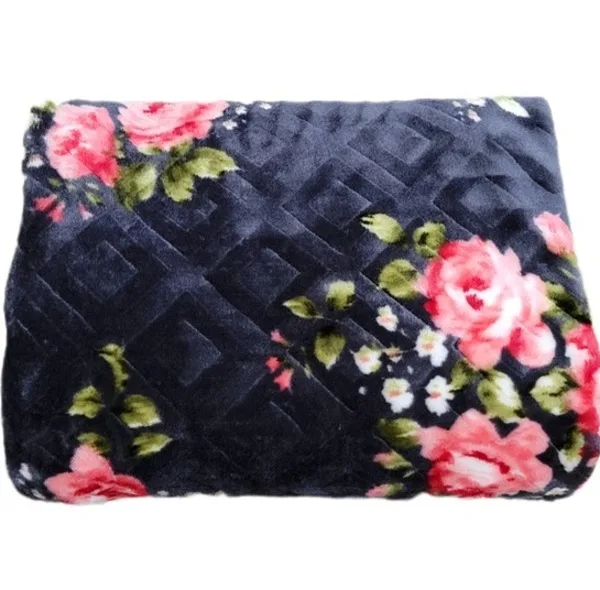 پتو 1 نفره شادیلون مدل روشا طرح برجسته لوزی سایز 140×220 سانتی متر
