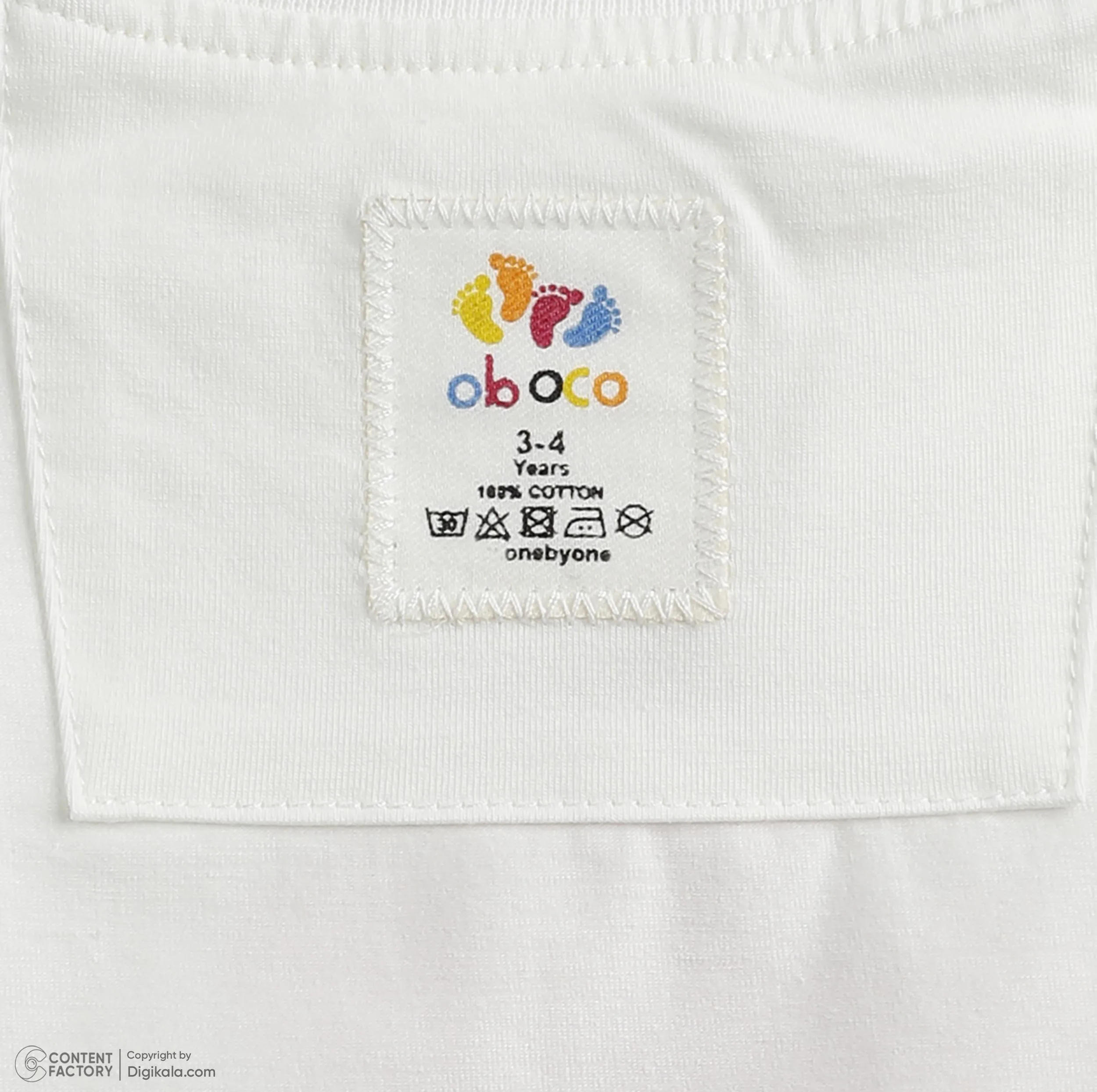 ست تیشرت آستین کوتاه و شلوارک راحتی دخترانه وان بای وان مدل بابونه