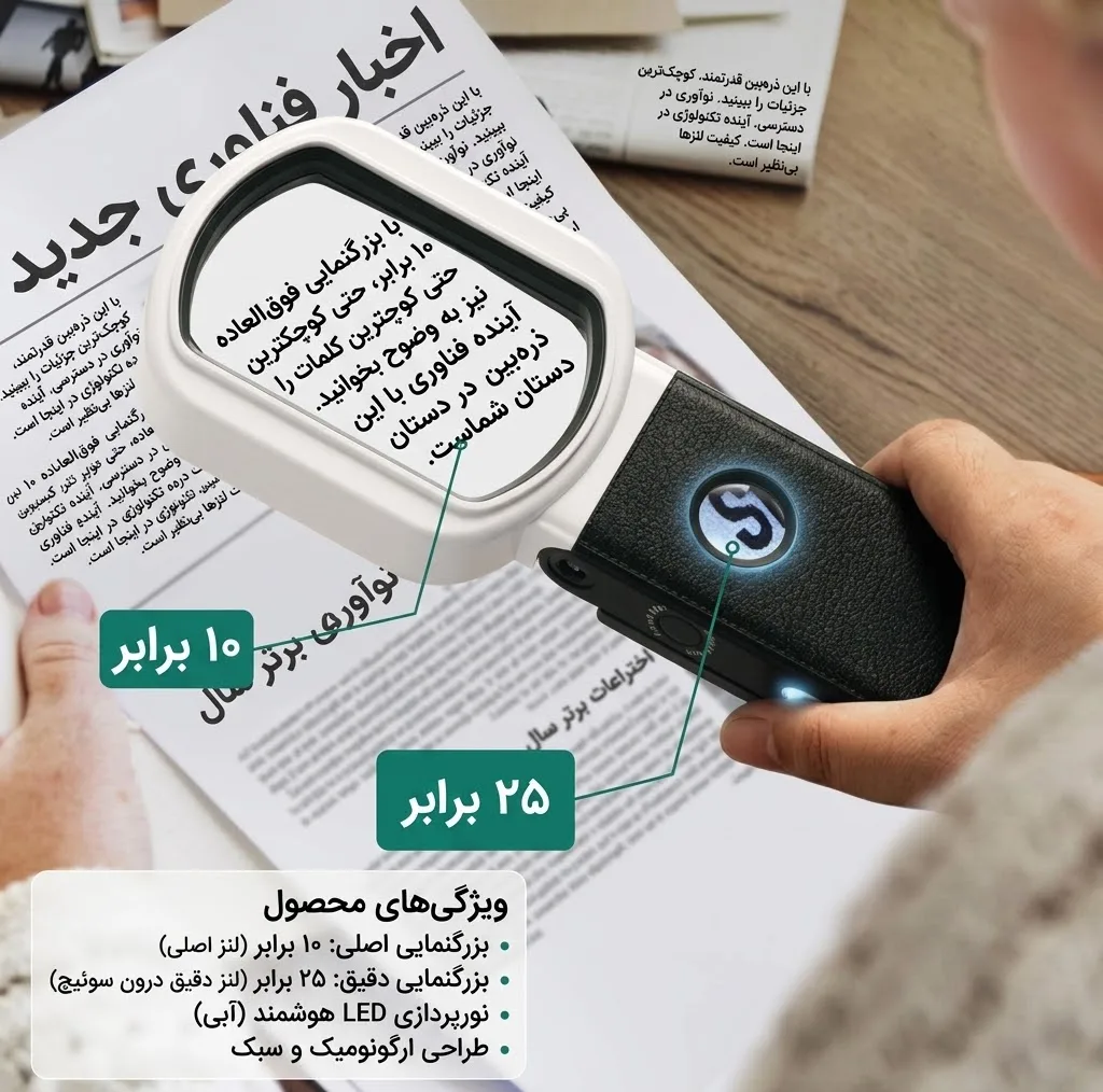 ذره بین مدل TH-7018-FX