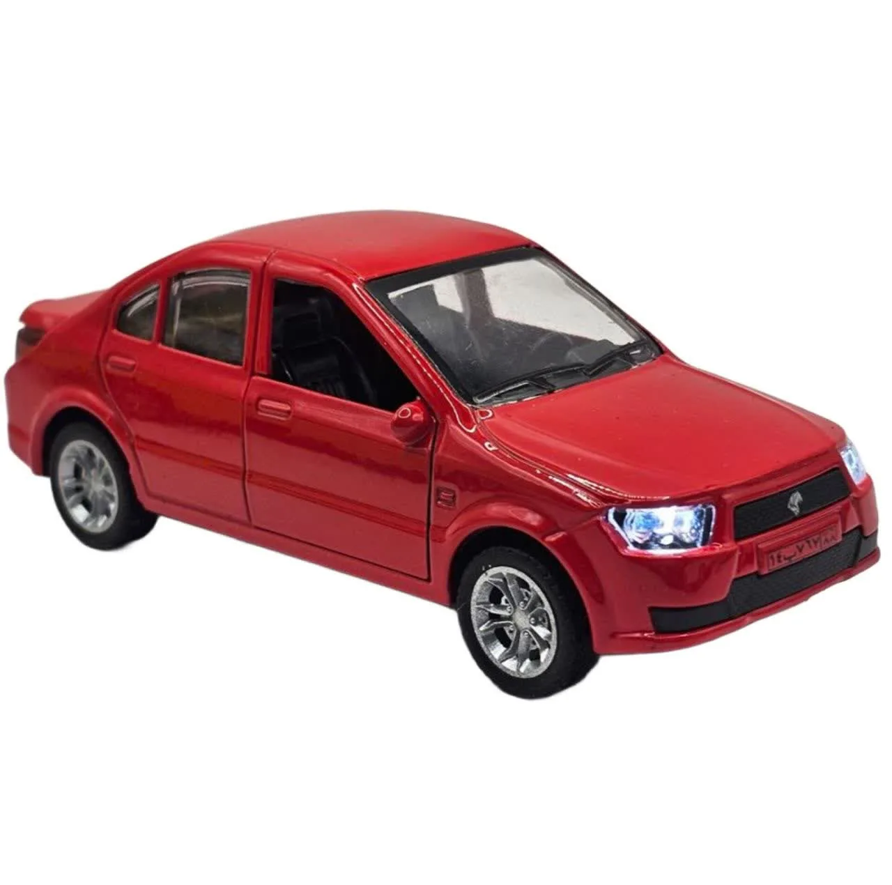 ماکت ماشین بازی ناب سل مدل دنا فلزی موزیکال چراغدار عقب کش کد DENA metal toy car, musical, with lights, pull-back
