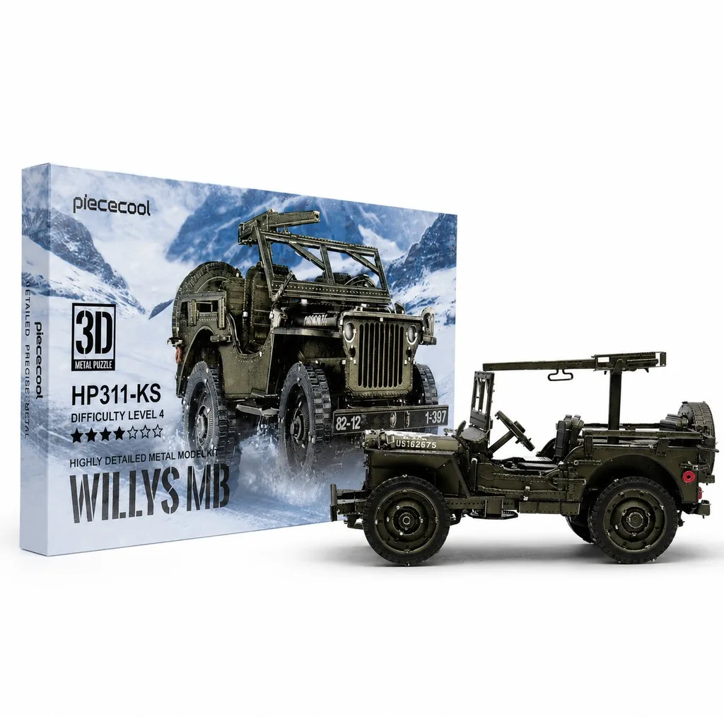 ساختنی 369 تکه پیسکول مدل Willys MB