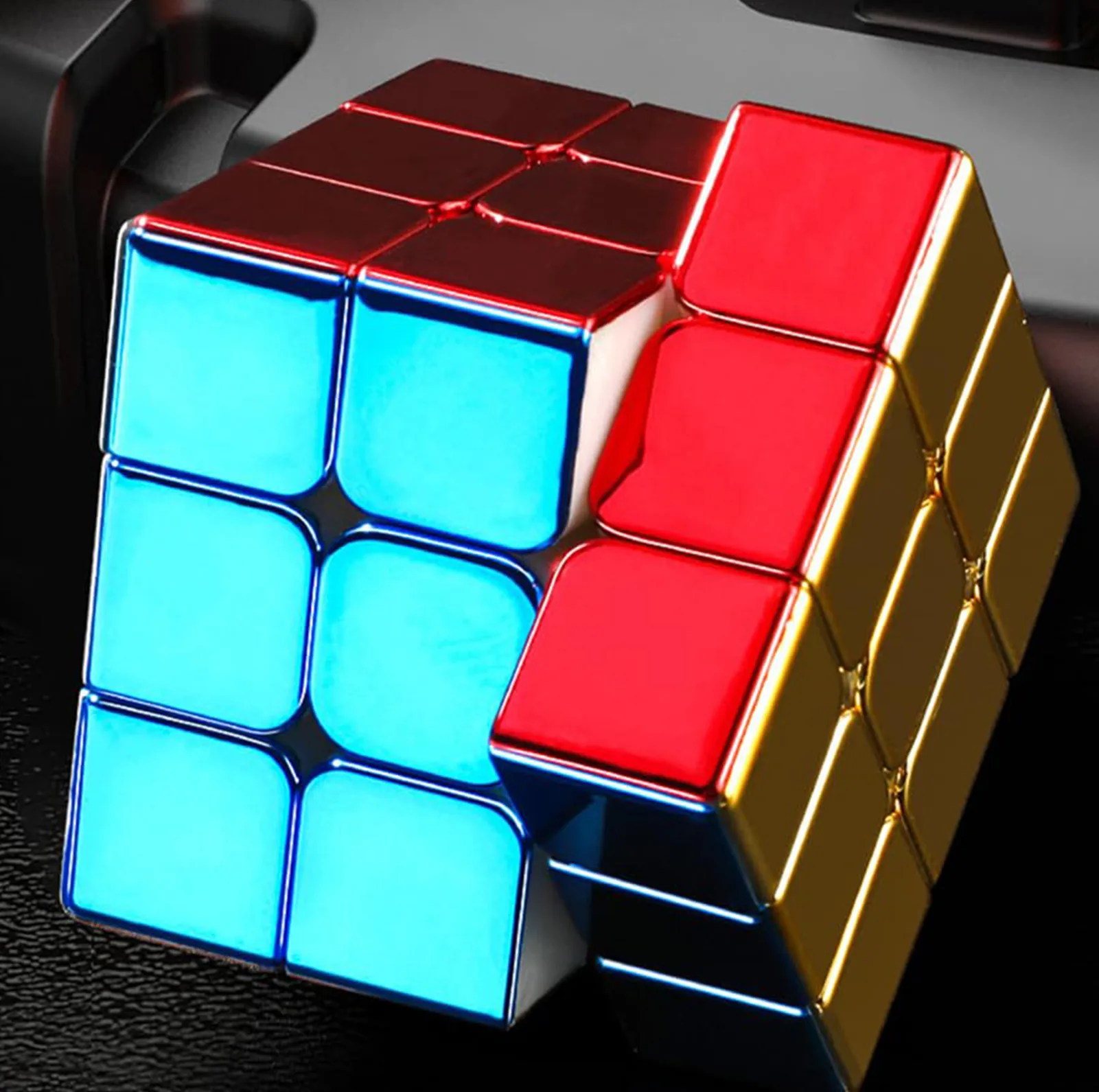 مکعب روبیک شنگ شو مدل متالیک مگنت 3×3 Sengso Magnetic Metallic