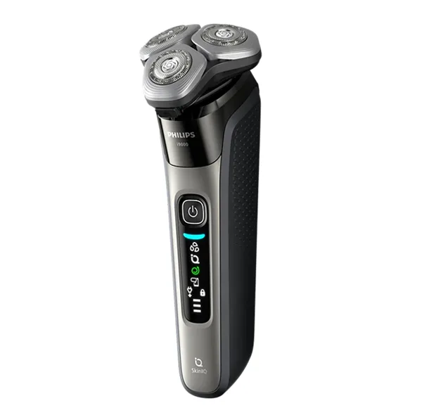 ماشین اصلاح موی صورت شارژی فیلیپس مدل X9002/05 با تیغه استیل ضد زنگ، ضد آب و قابل استفاده خشک و مرطوب، طراحی ارگونومیک، باتری لیتیوم یون با شارژ سریع 60 دقیقه، نمایشگر میزان شارژ و قابلیت اصلاح با شماره صفر