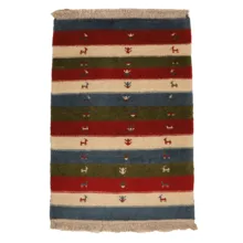 گبه دستباف یک متری طرح مدرن کد 4040438