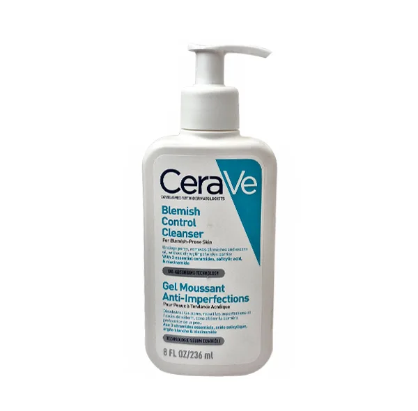ژل شست و شوی ضدلک و ضدجوش صورت سراوی مدل Blemish Control مناسب برای انواع پوست حجم 236 میلیلیتر