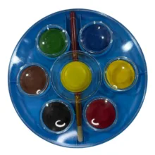 آبرنگ 6 رنگ اسکول فنس مدل s-01 کد 155489 به همراه قلم مو