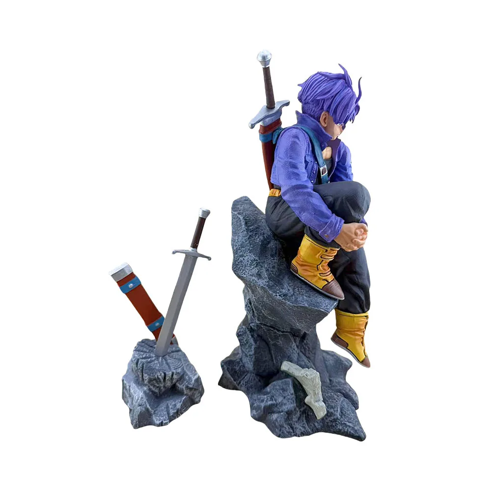 فیگور مدل Future Trunks، مناسب بزرگسالان، با ارتفاع 27 سانتیمتر، بدنه ABS و بدون ویژگیهای حرکتی
