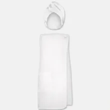 حوله استخری مدل دکلته کد 221    سایز 136×80 سانتی‌متر به همراه حوله کلاهی