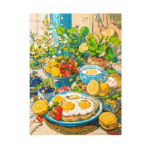 بازی آموزشی مدل تابلو نقاشی و رنگ آمیزی طرح طعم صبح