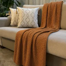 شال مبل و تخت مدل پیکه بیسکوییتی سایز 170×140 سانتی متر