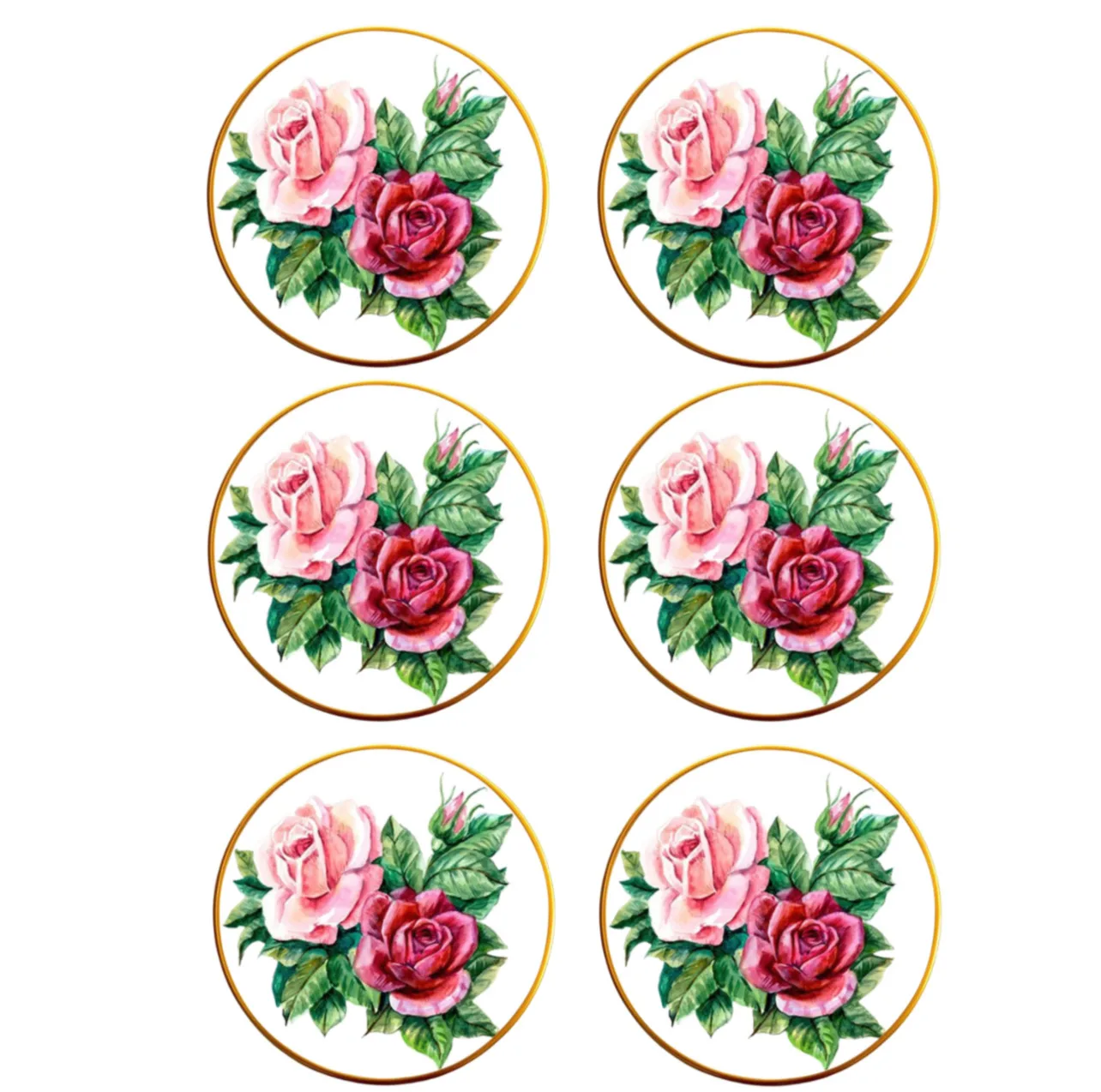پیش دستی تویگار مدل Rose بسته 6 عددی