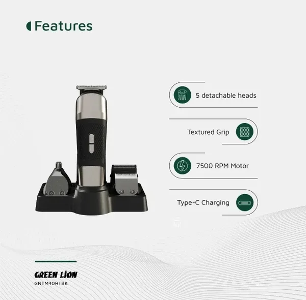 ماشین اصلاح موی سر و صورت گرین لاین مدل Trim Master 5in1