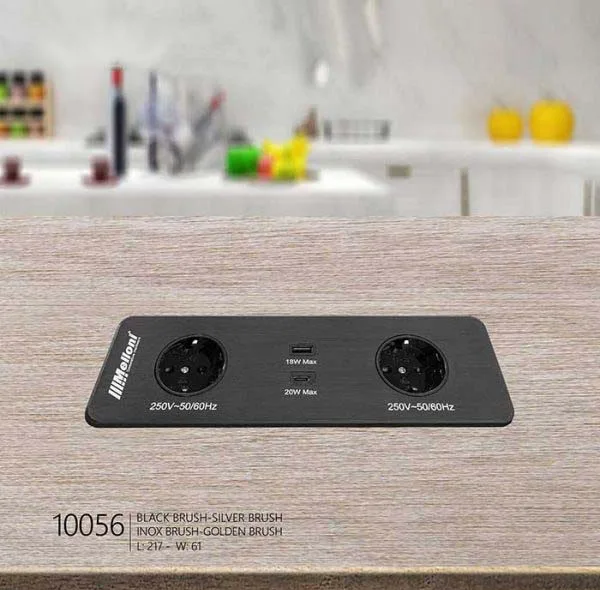 پریز توکار ملونی مدل 10056