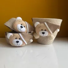 ست سطل و جادستمال کاغذی اتاق کودک مدل تدی کد ۲۳۱۳۲۰