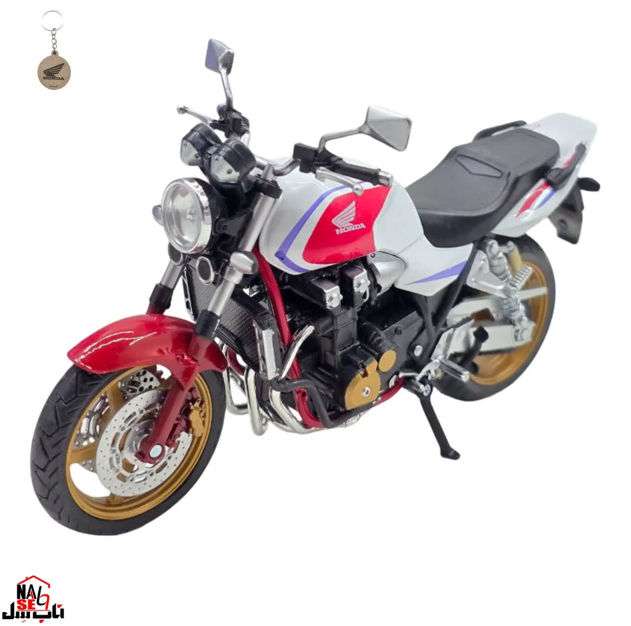 ماکت موتور ناب سل مدل هوندا سی بی HONDA CB1300SF AUTOMAXX به همراه جاسوییچی NAAB003