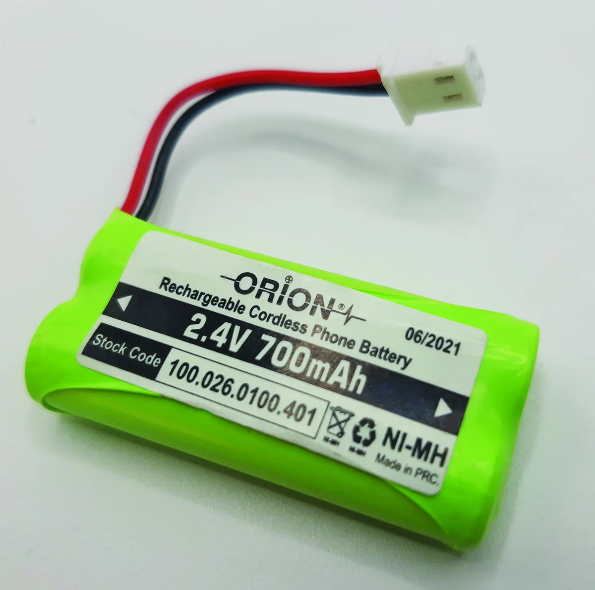باتری تلفن بی سیم اوریون مدل 2.4V 700mAh