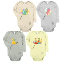 بادی نوزادی نیل کوک مدل Winter Dino مجموعه 4 عددی