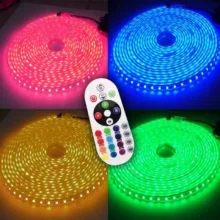 ریسه ال ای دی مدل  شلنگی RGB طول 3 متر به همراه ریموت