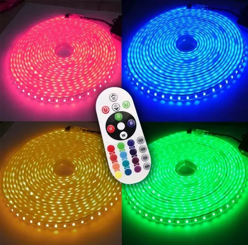 ریسه ال ای دی مدل شلنگی RGB طول 3 متر به همراه ریموت