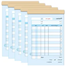 فاکتور فروش دایان مدل دونسخه ای کد 223 بسته 5 عددی