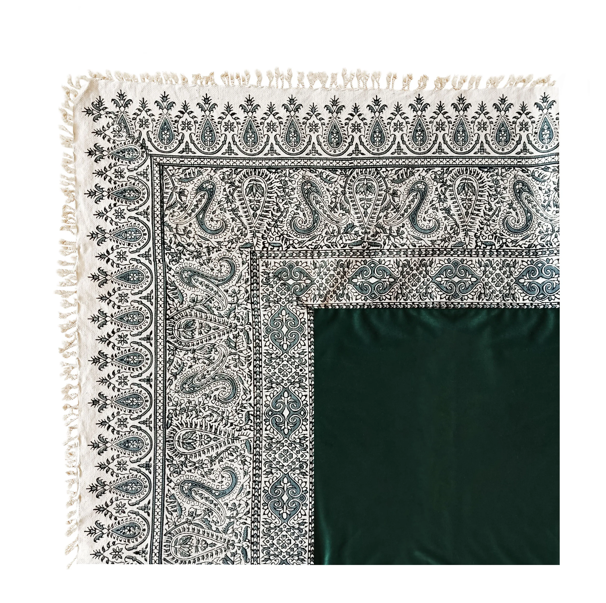 رومیزی مخمل مدل قلمکار سنتی