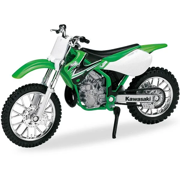 ماکت موتور بازی ناب سل مدل کاوازاکی ولی فلزی اسپرت کد KAWASAKI KX250 NAAB001 با قابلیت جک، چرخ و فرمان متحرک