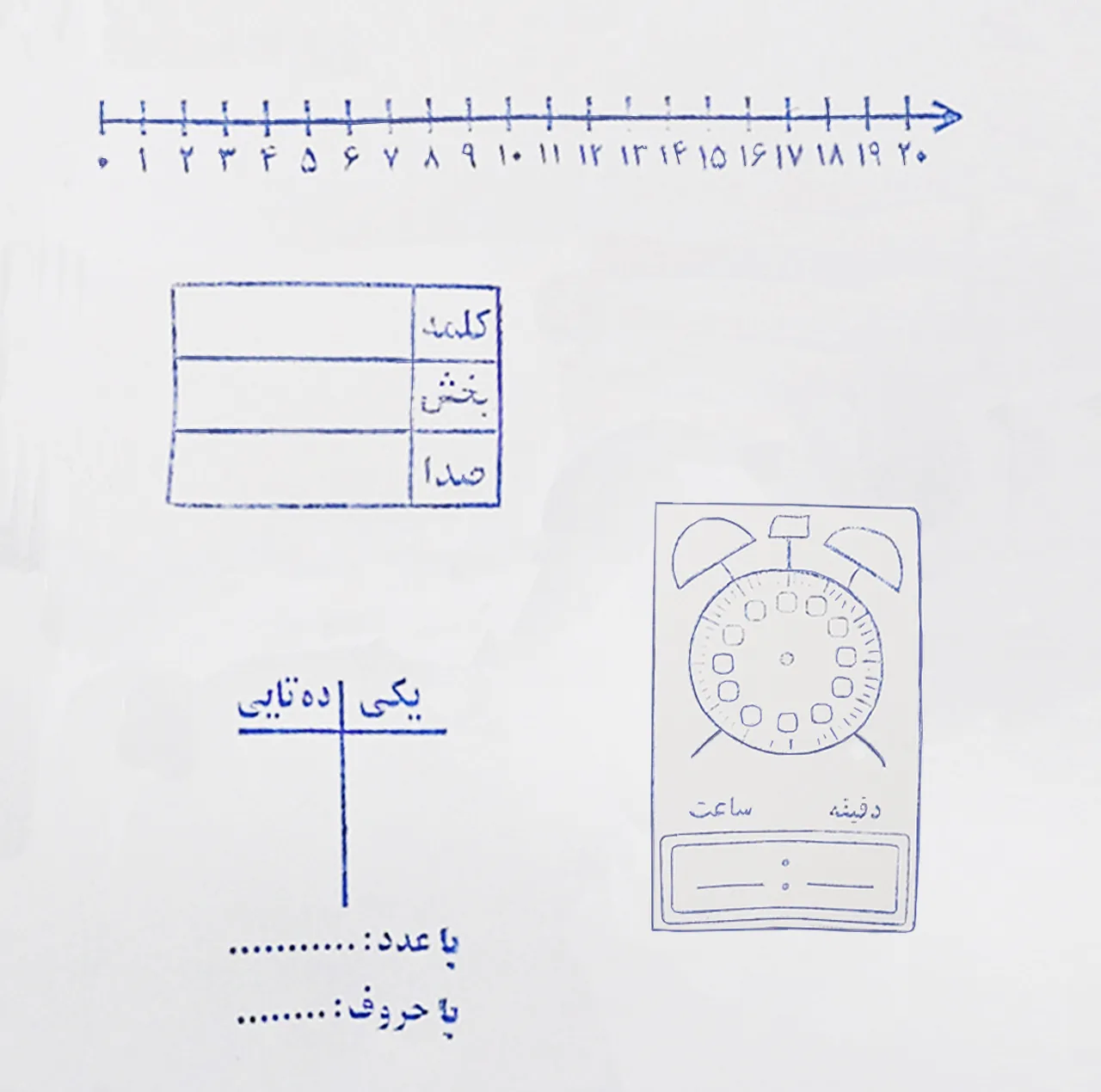 مهر آموزشی کاکتوس طرح سال اول ابتدایی کد 170162 مجموعه 4 عددی