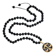 گردنبند زنانه دانژه طرح نماد مهر کد ZGBG04G6007