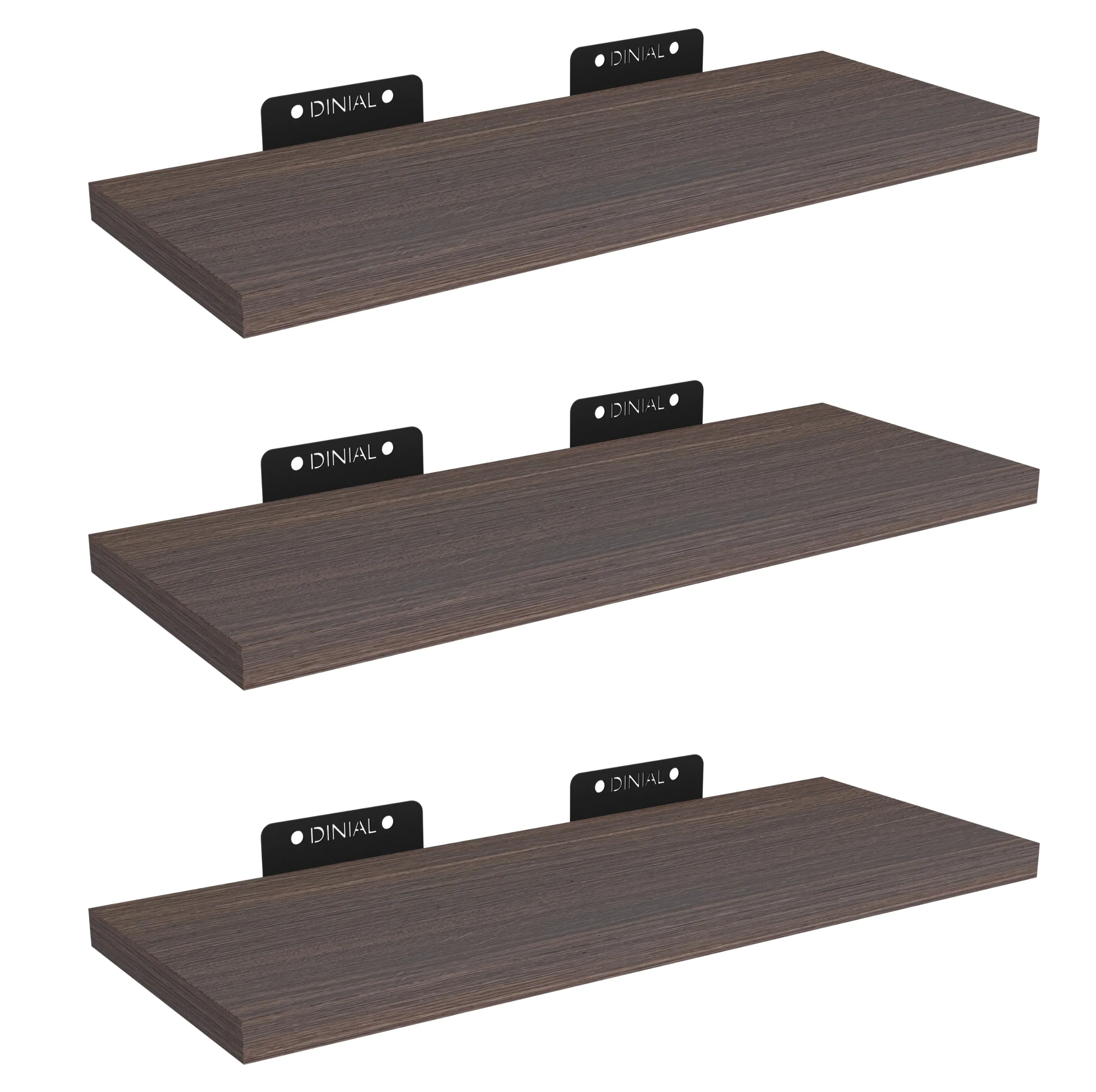 شلف دیواری دینیال مدل هرمی کد DN4015 مجموعه سه عددی