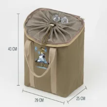 کیف یخدان کمپینگ مدل ICED با جنس برزنت و گنجایش 20 لیتر، با دو بند مناسب سفر و کمپ