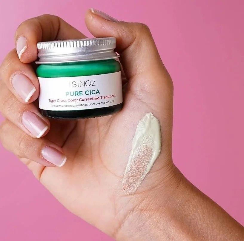 کرم ضد قرمزی و ترمیم کننده صورت سینوز مدل Pure Cica Tiger Grass مناسب پوست حساس حجم ۱۵ میلیلیتر