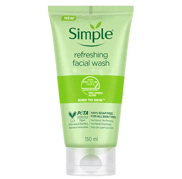اسکراب لایه بردار پوست سیمپل مدل REFRESH-WASH B حجم 150 میلی لیتر
