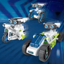 کیت ربات ساختنی ناب سل مدل سولار خورشیدی 12 کاره SOLAR ROBOT KIT 12IN1 با قابلیت حرکت و چرخش