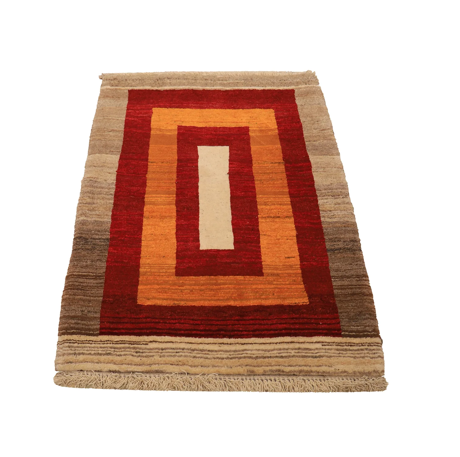 گبه دستباف یک متری طرح مدرن کد 4040430