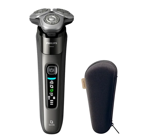 ماشین اصلاح موی صورت شارژی فیلیپس مدل X9002/05 با تیغه استیل ضد زنگ، ضد آب و قابل استفاده خشک و مرطوب، طراحی ارگونومیک، باتری لیتیوم یون با شارژ سریع 60 دقیقه، نمایشگر میزان شارژ و قابلیت اصلاح با شماره صفر