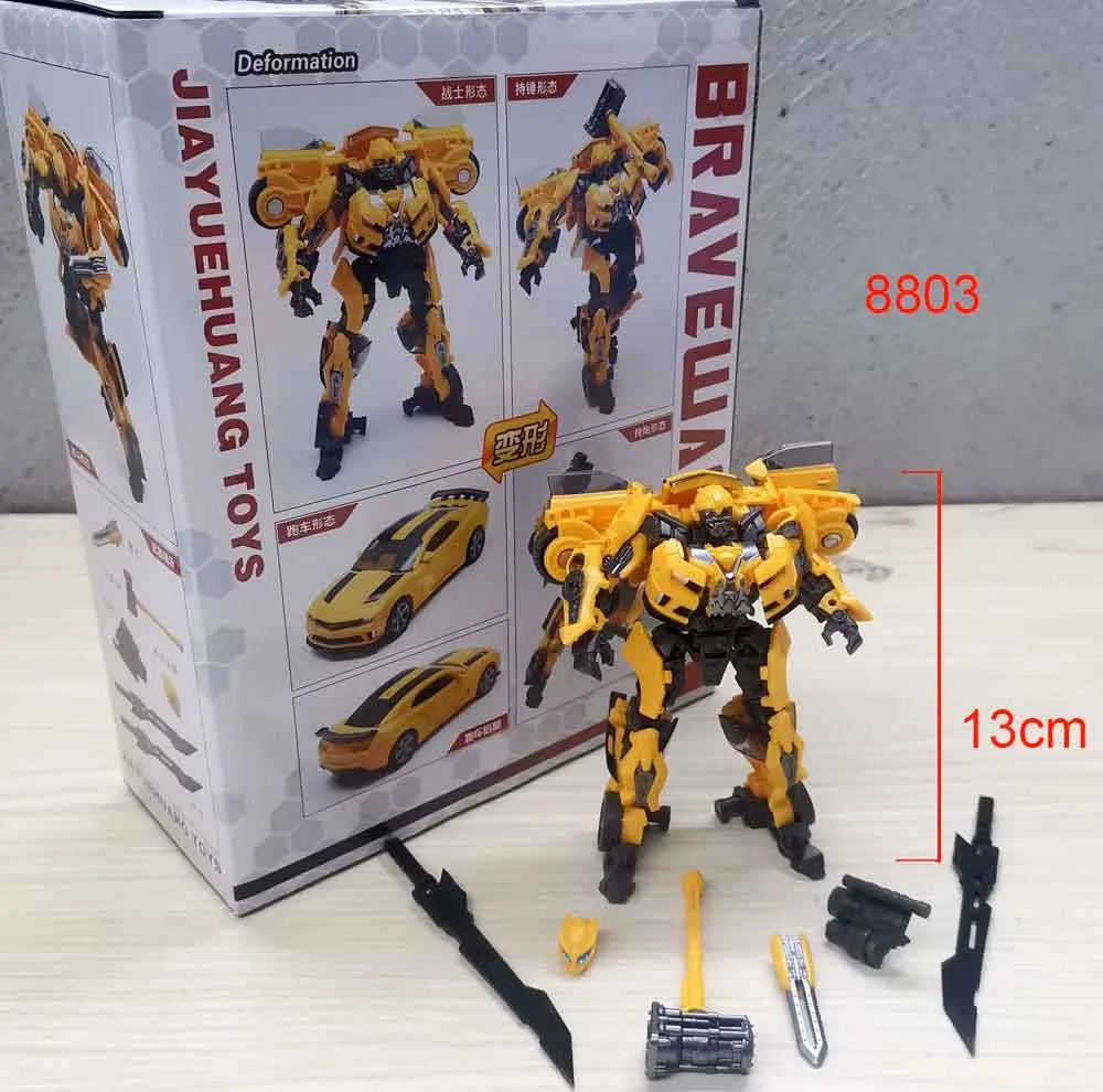 اکشن فیگور مدل ترنسفورمر بامبلبی طرح Transformer Bumblebee 8803 ارتفاع 18 سانتیمتر