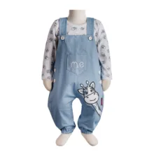 ست بادی و سرهمی نوزادی آدمک مدل زرافه کد 310003