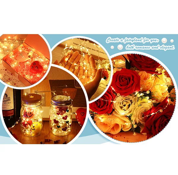 ریسه ال ای دی مدل کریسمس مروارید اقیانوس کد B082HVNM6M طول 3 متر
